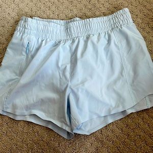 size 0 light blue athleta shorts